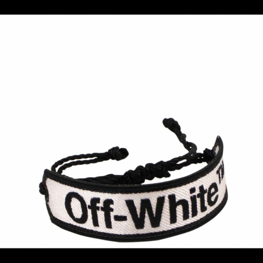 HP💥Virgil Abloh 🤍🖤 Off-White™️macramé bracelet - Picture 5 of 6